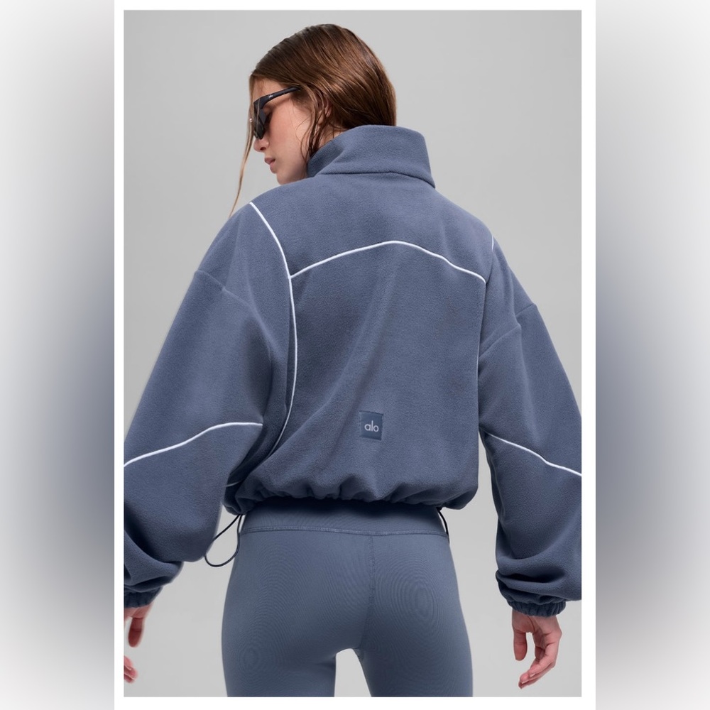 ❌SOLD❌NWT, Alo Yoga Game Time Polar Fleece Full-Zip Jacket (Size M) - Picture 3 of 7